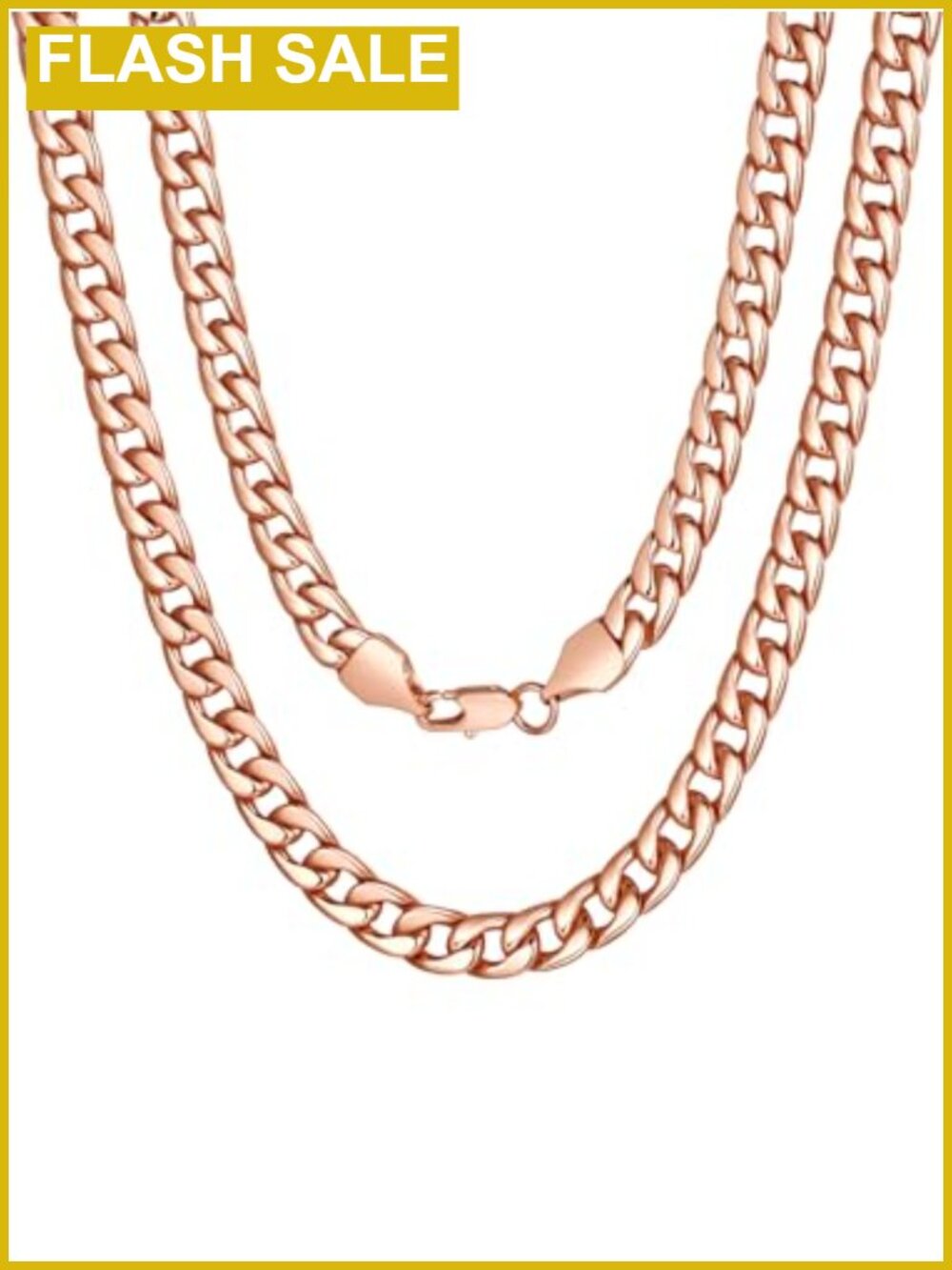 U7 Cuban Link Chain Stainless Steel Curb Necklace Chunky Hip Hop Jewelry